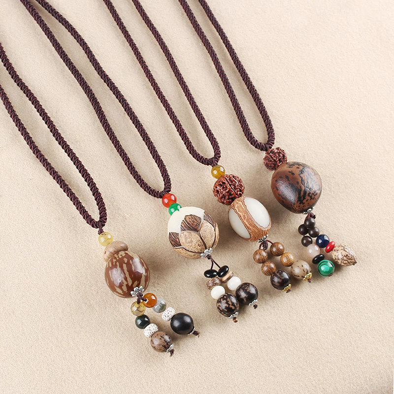 Bodhi Seed Lotus Wisdom Harmony Necklace Pendant