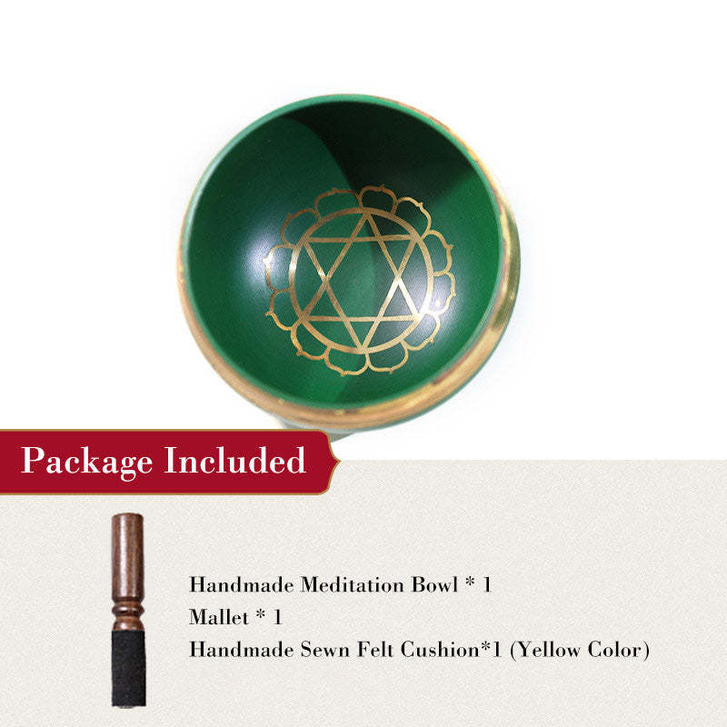 Tibetan Sound Bowl Handcrafted for Chakra Healing and Mindfulness Meditation Singing Bowl Set