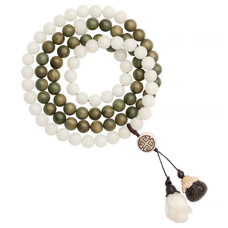 Natural Green Sandalwood Bodhi Seed Soothing Bracelet