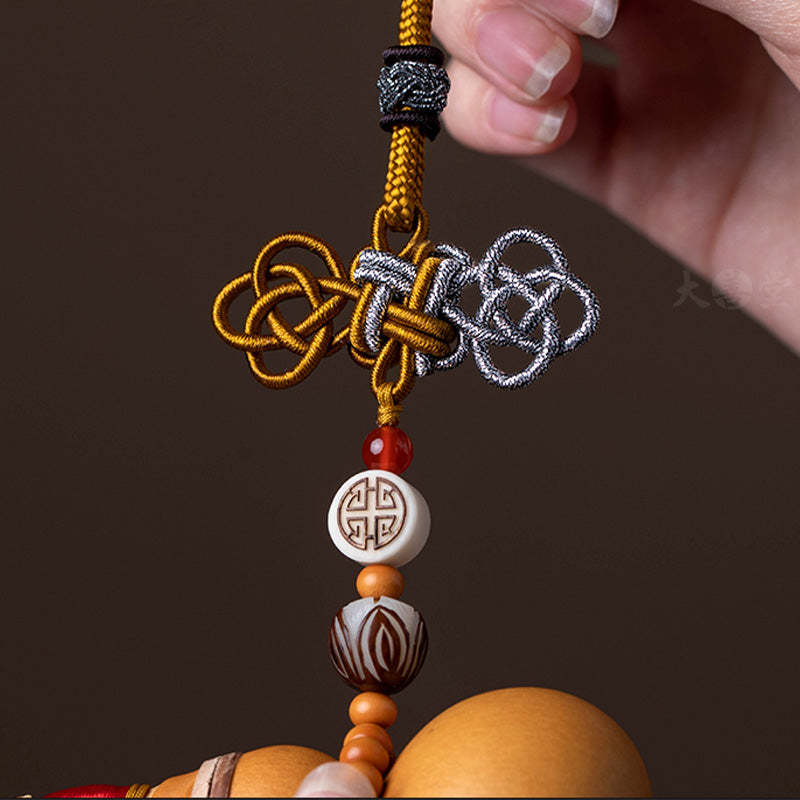 Feng Shui Coins Gourd Chinese Knot Lucky Coins Five Emperor Money Wealth Tassels Decoration