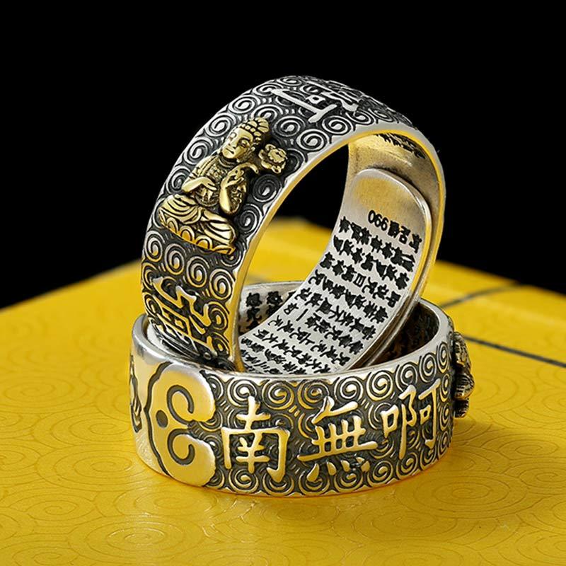 Chinese Zodiac Natal mystic zen Wealth Luck Adjustable Ring