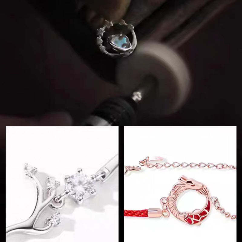 925 Sterling Silver Year Of The Dragon Copper Koi Fish Luck Protection Bracelet