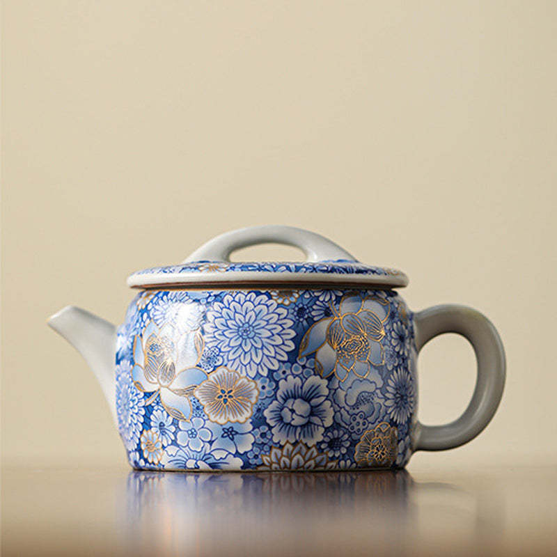 Lotus Chrysanthemum Plum Blossom Flower Teacup Kung Fu Tea Cup Teapot