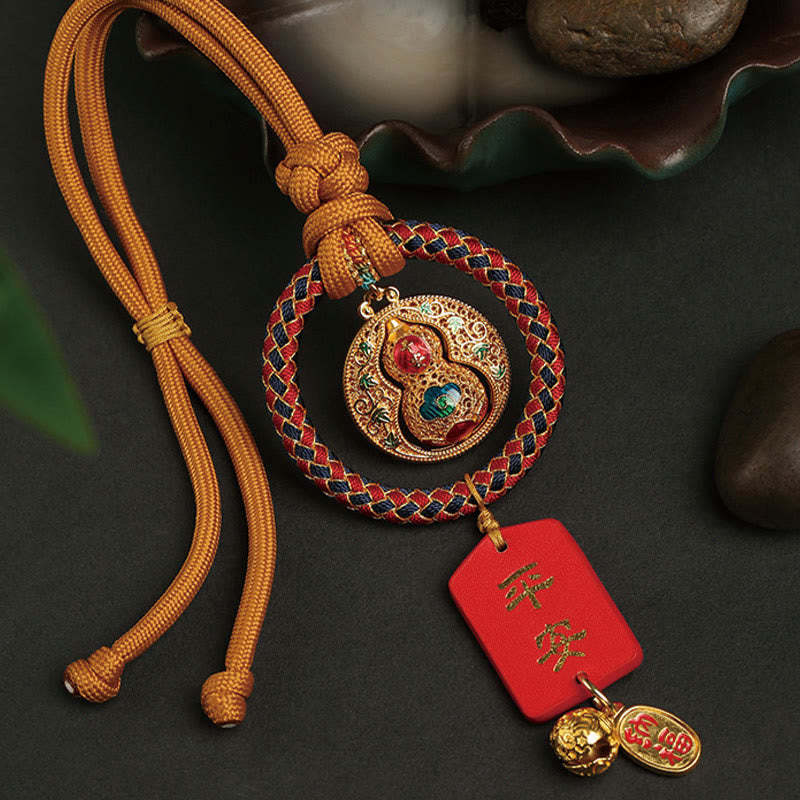 Gourd Fu Character Safe And Well Fortune Car Hanging Decoration