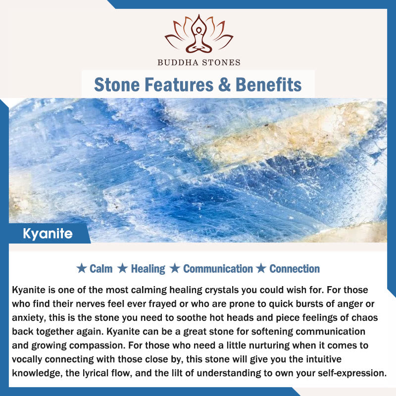 Natural Kyanite Healing Communication Bracelet