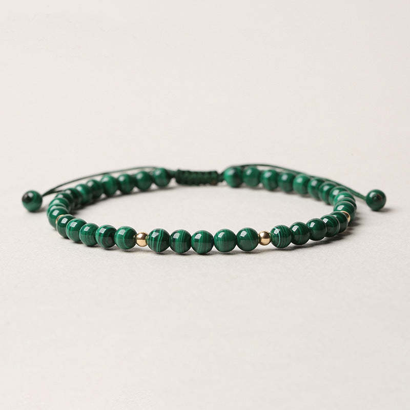 Natural Malachite Protection Calmness String Bracelet