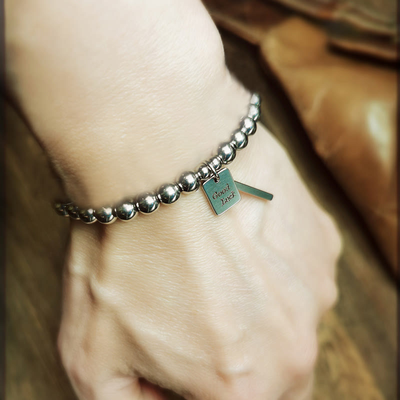 Titanium Steel Good Luck Balance Bracelet