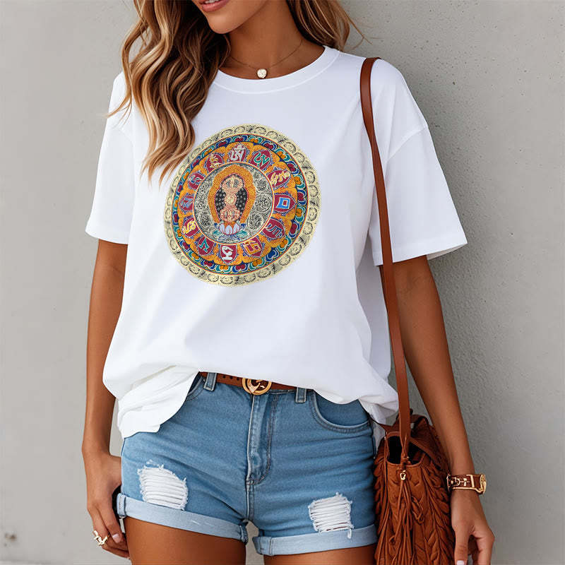 Dorje Vajra Mandala mystic zen Cotton Tee T-shirt