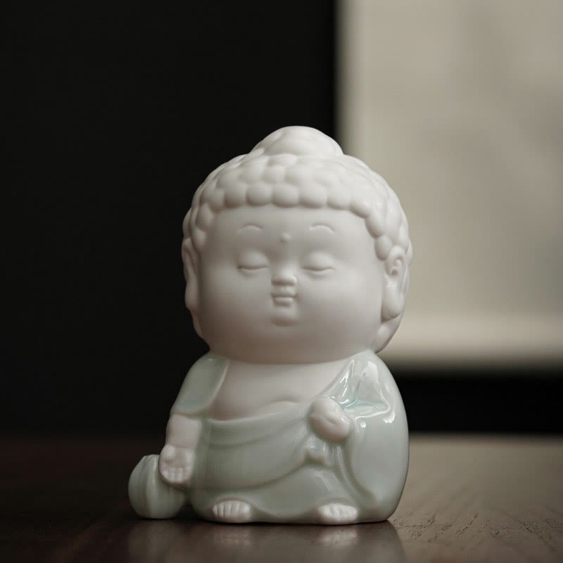 mystic zen Sitting Standing Reclining Ceramic Healing Incense Burner Desk Decoration