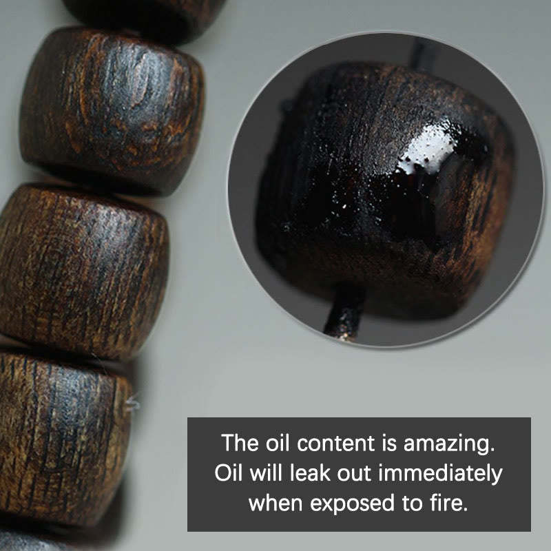 Nha Trang Rare Bai Qinan Agarwood Cyan Jade Red Agate Laughing mystic zen Tibetan Bone Strength Meditation Bracelet