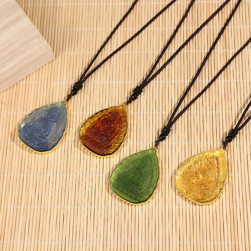 Tibetan mystic zen Liuli Crystal Serenity Necklace Pendant