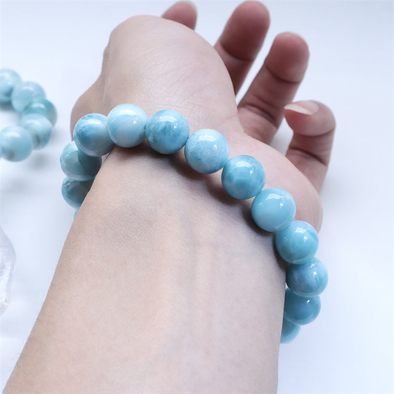 Natural Larimar Wisdom Confidence Bracelet
