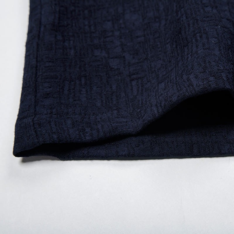 Solid Color Chinese Tang Suit Cotton Linen Jacket Men Clothing