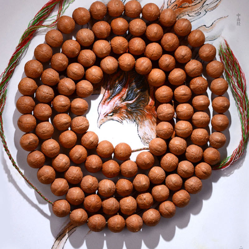 108 Mala Beads Nepal Bodhi Seed Luck Wealth Tassel Bracelet