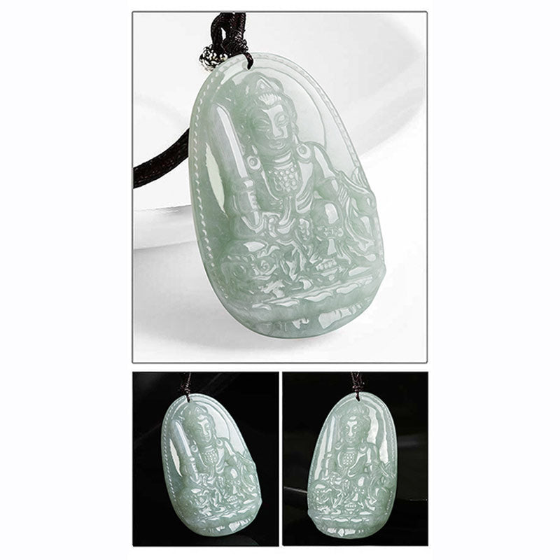 Chinese Zodiac Natal mystic zen Jade Wealth Prosperity Necklace Pendant