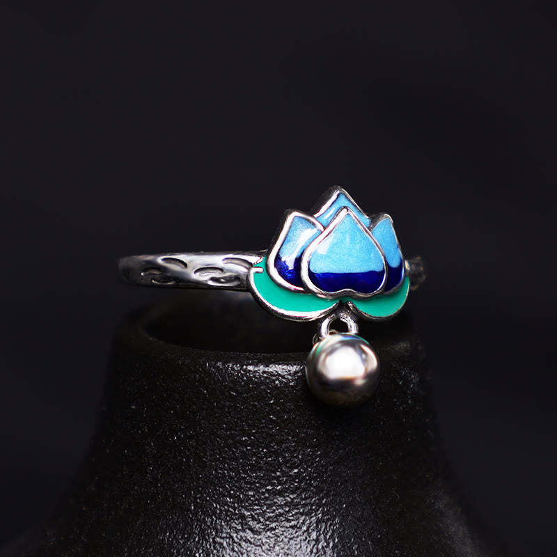 Lotus Flower Pattern Enlightenment Ring