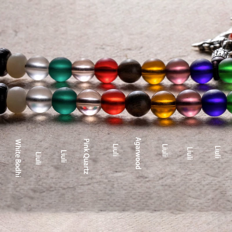 Tibetan 108 Mala Beads Bodhi Seed mystic zen Head Nine Palaces Eight Diagrams OM Wisdom Bracelet