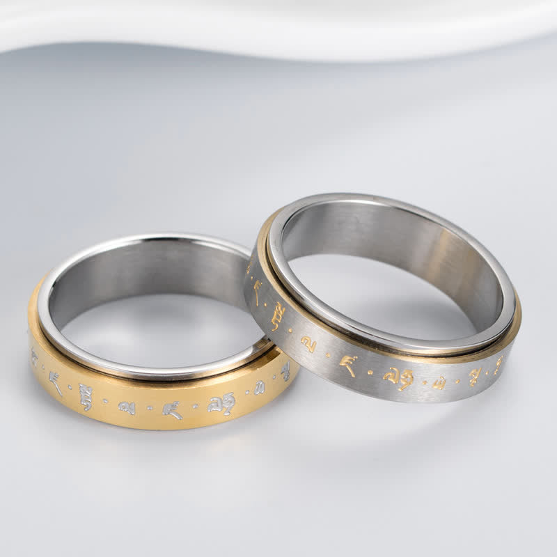 Mantra Titanium Steel Balance Rotatable Ring