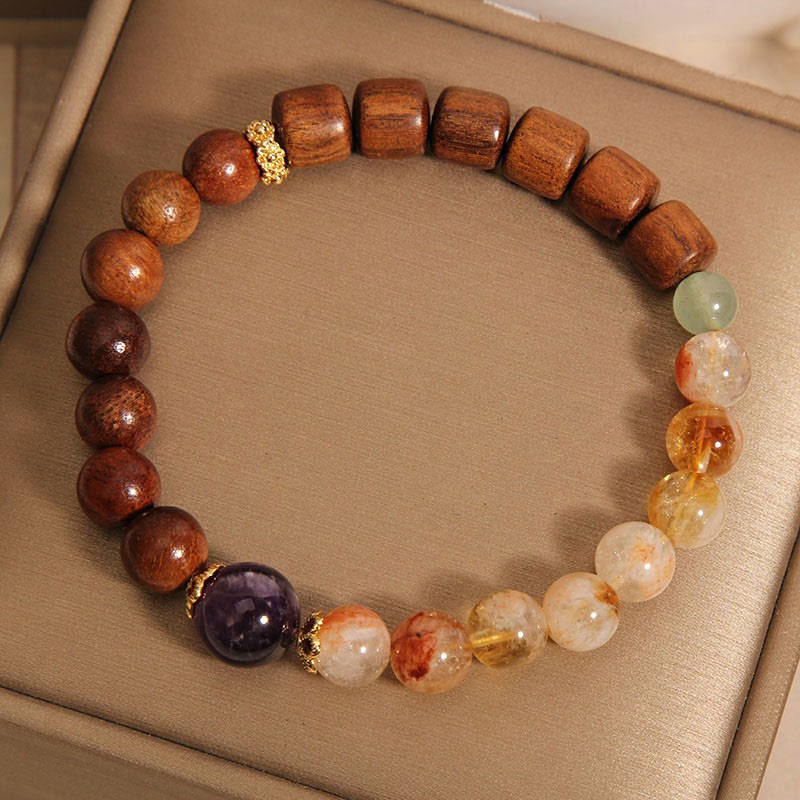 Sandalwood Rosewood Citrine Protection Bracelet