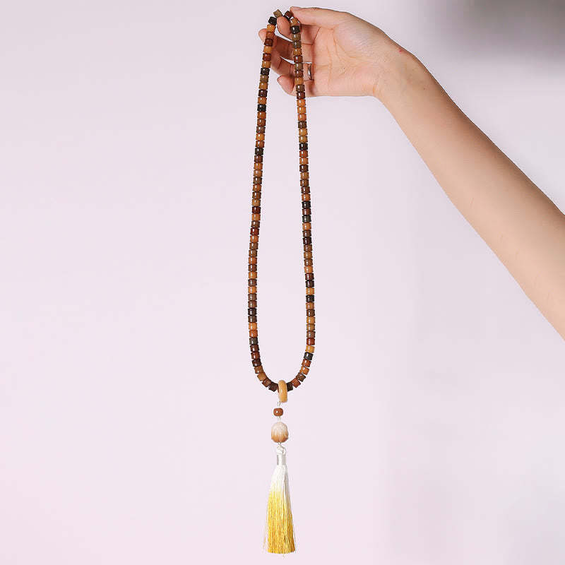 108 Mala Beads Bodhi Seed mystic zen Hand Lotus Engraved Harmony Bracelet