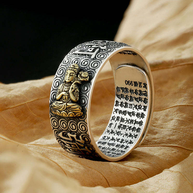 Chinese Zodiac Natal mystic zen Wealth Luck Adjustable Ring