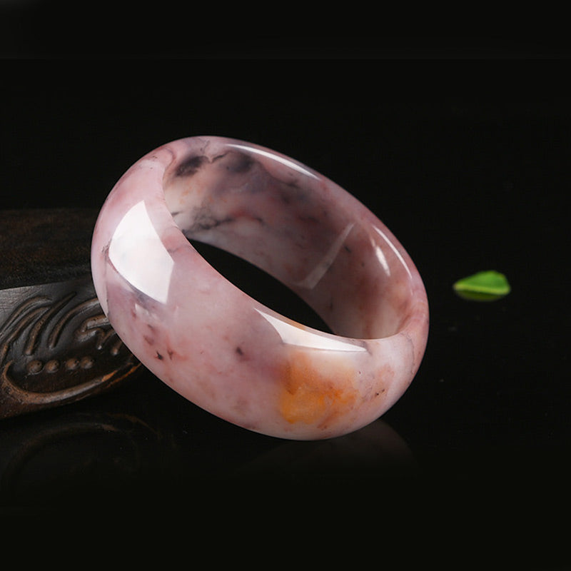 Purple Jade Happiness Protection Bracelet Bangle