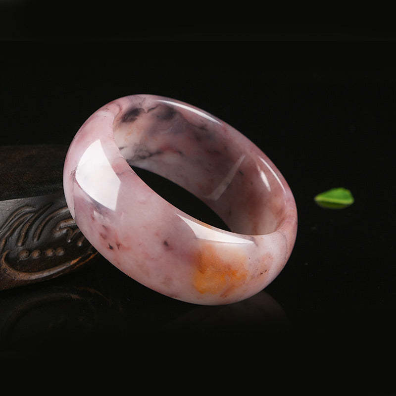Purple Jade Happiness Protection Bracelet Bangle