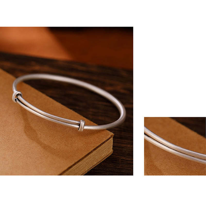 Tibetan 999 Sterling Silver Om Mani Padme Hum Love Bracelet Bangle