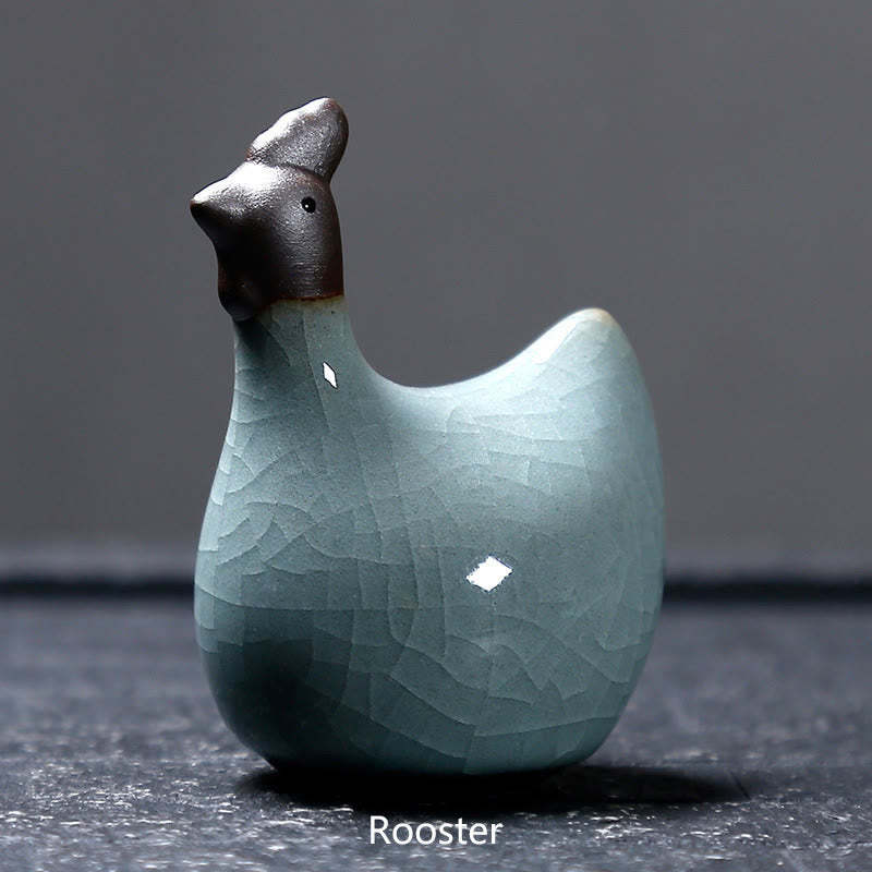 Chinese Zodiac Ceramic Tea Pet Home Decoration