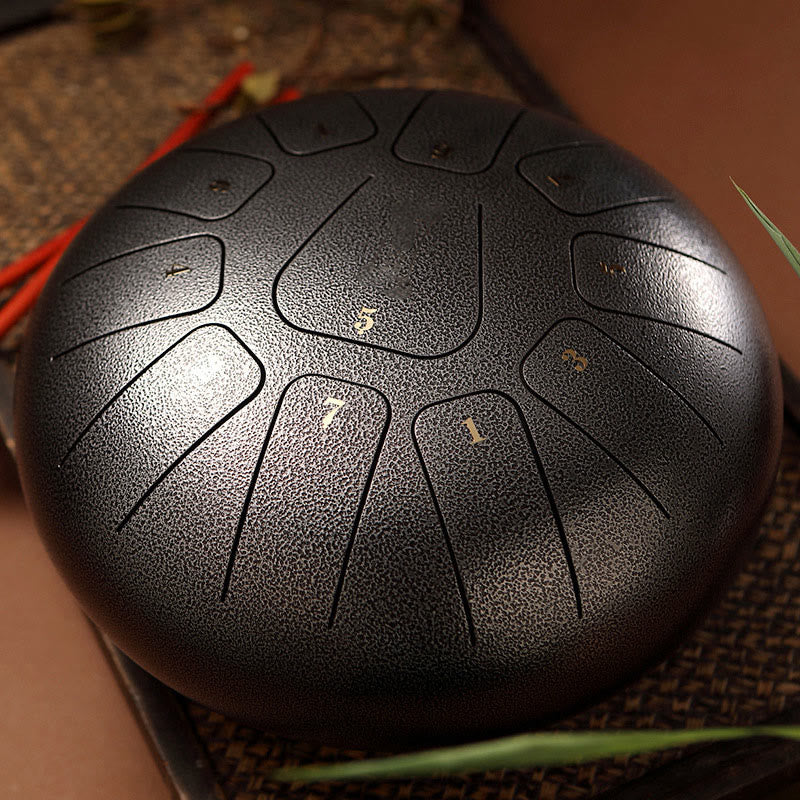 Steel Tongue Drum Sound Healing Mindfulness Meditation Yoga Drum Kit 11 Note 8 Inch