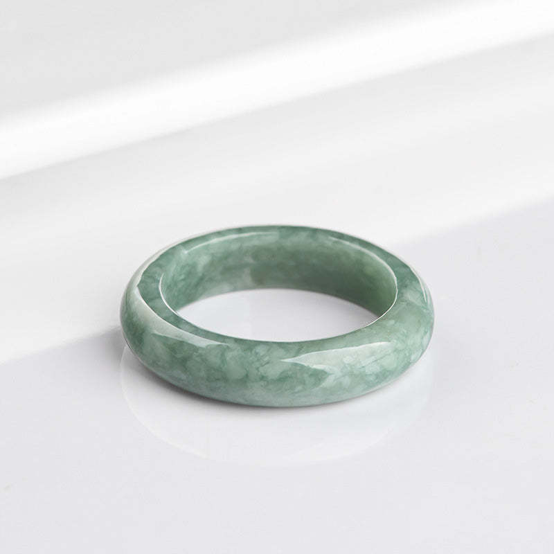 Natural Jade Abundance Healing Ring