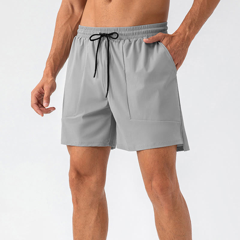 Men's Casual Nylon Quick Dry Sports Shorts With Pockets