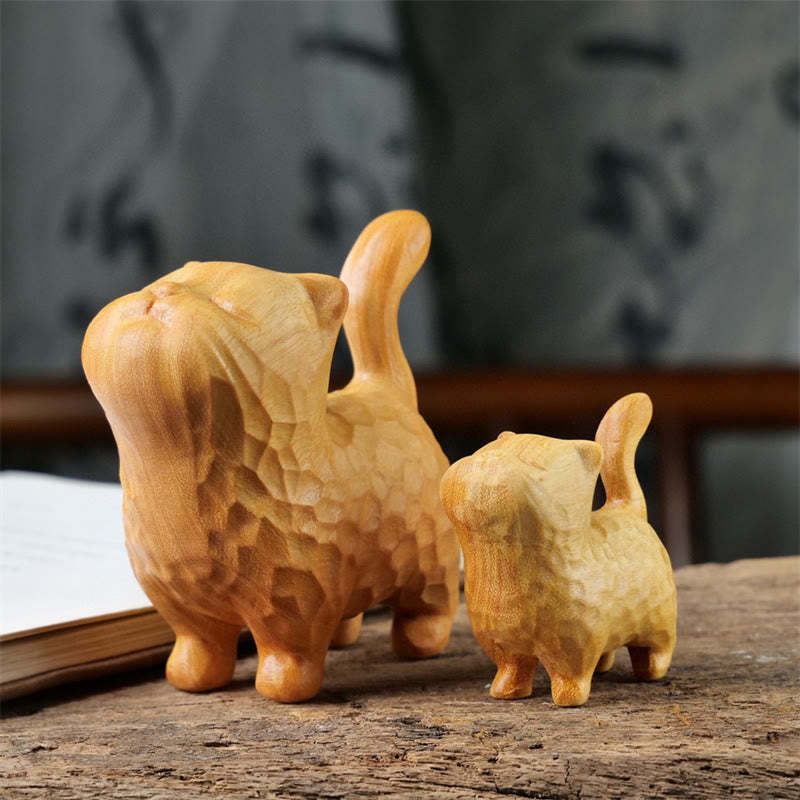Sandalwood Thuja Sutchuenensis Green Sandalwood Mini Cute Cat Protection Home Decoration
