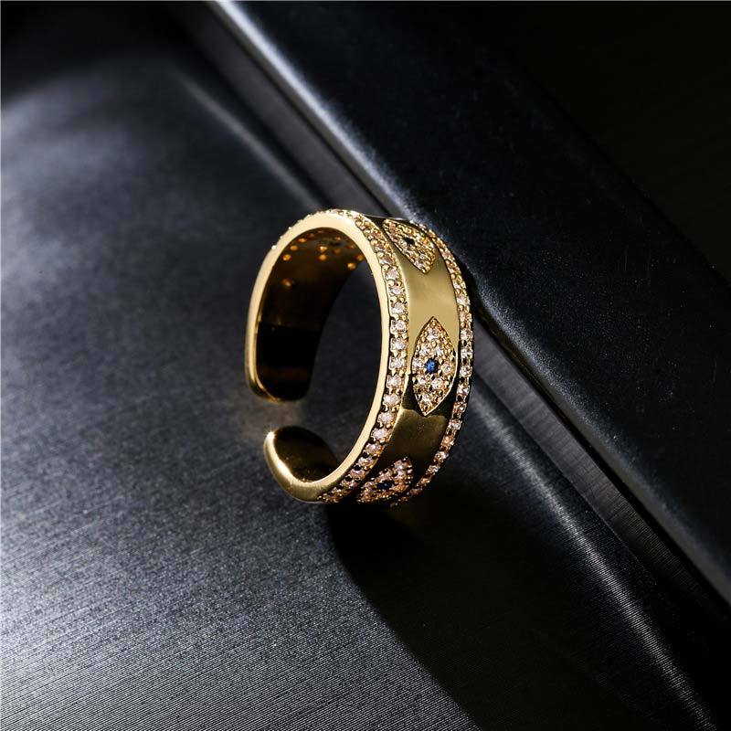 Evil Eye Luck Blessing Copper Ring