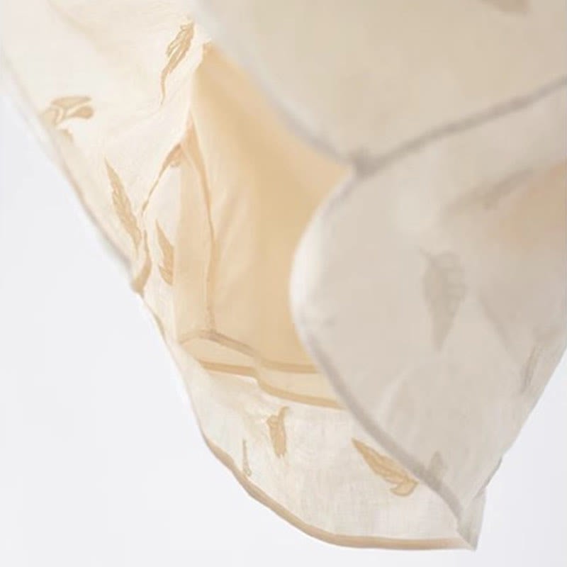 Ramie Linen Loose Blouse Short Sleeve Shirt Chinese Style Top