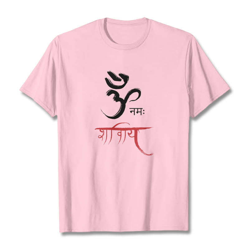 OM NAMAH SHIVAYA Mantra Sanskrit Tee T-shirt