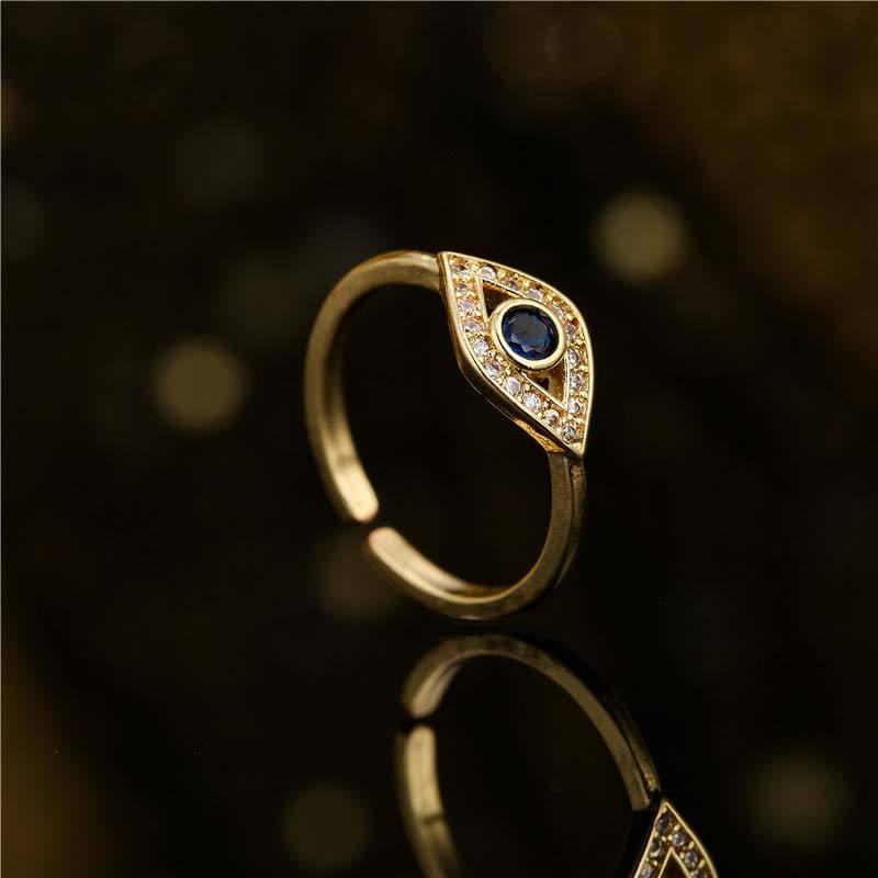 Evil Eye Protection Blessing Copper Ring