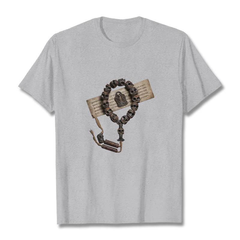 Tibetan The Lord Of The Corpse Forest Beads Pattern Tee T-shirt