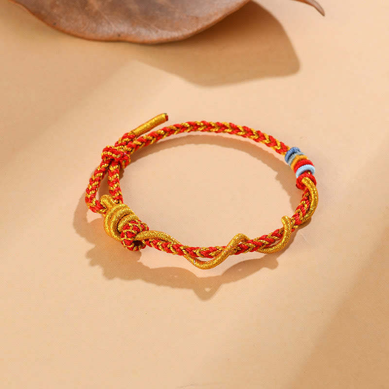 Colorful String Snake Dragon Year of the Snake Luck Bracelet