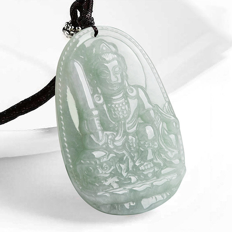 Chinese Zodiac Natal mystic zen Jade Wealth Prosperity Necklace Pendant