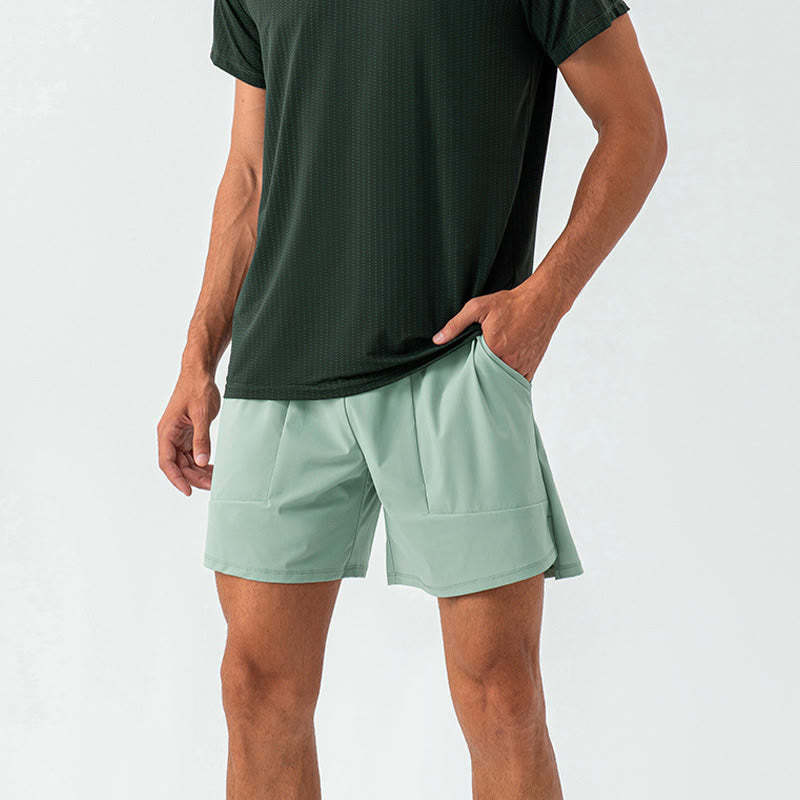 Men's Casual Quick Dry Sports Shorts With Pockets