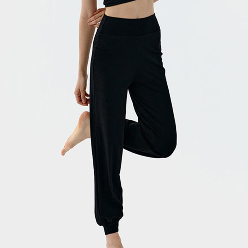 Casual Plain High Waist Quick Drying Women's Leica Pants