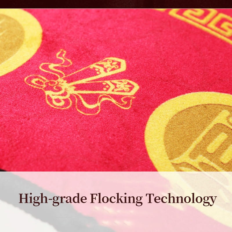 Five Elements Lucky Crane Gourd Kirin Dragon Axe Nine Koi Fish Non-slip Foot Pad Doormat