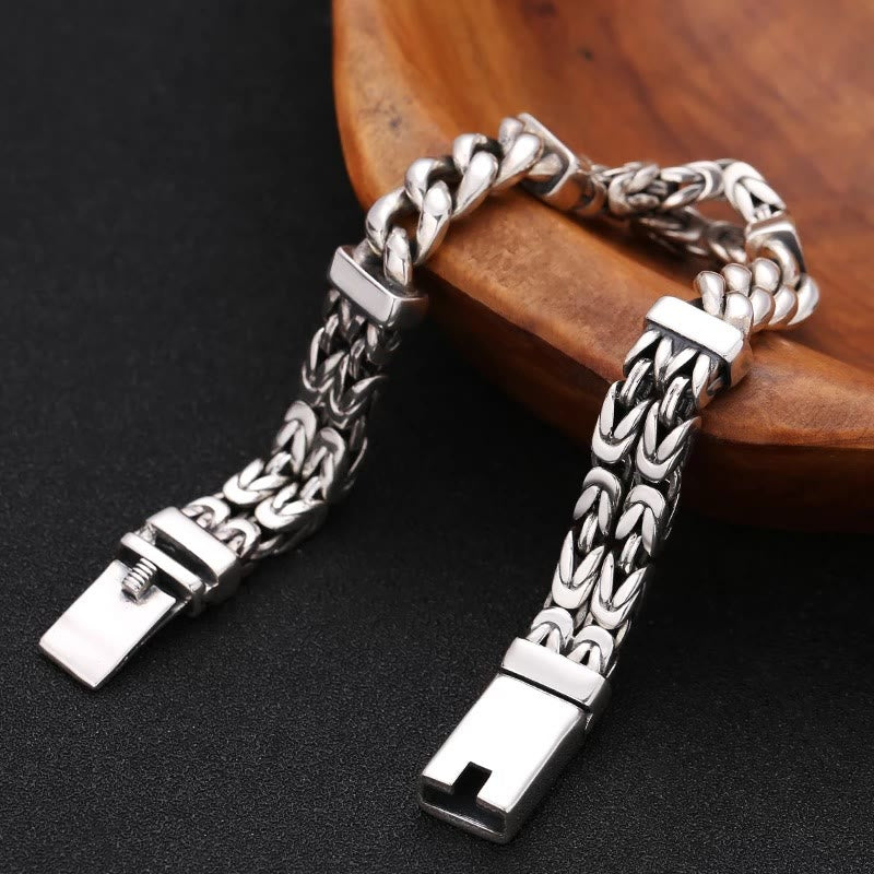 Retro Chain Pattern Luck Healing Bracelet