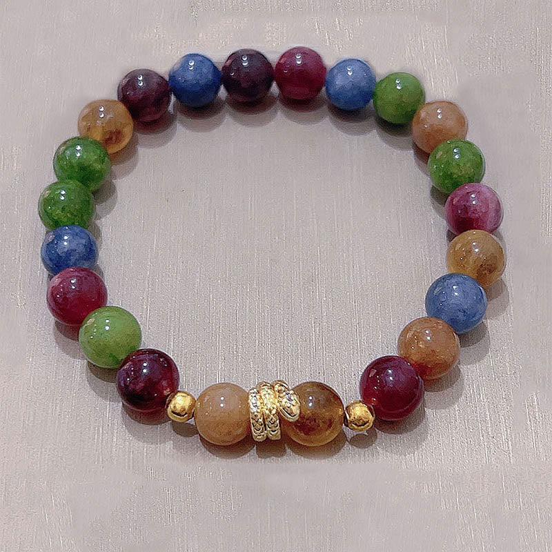 Tourmaline Gold Plated Copper Year of the Snake Love Bracelet
