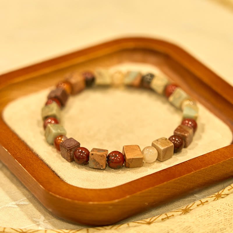 Shoushan Stone Red Agate Prosperity Bracelet