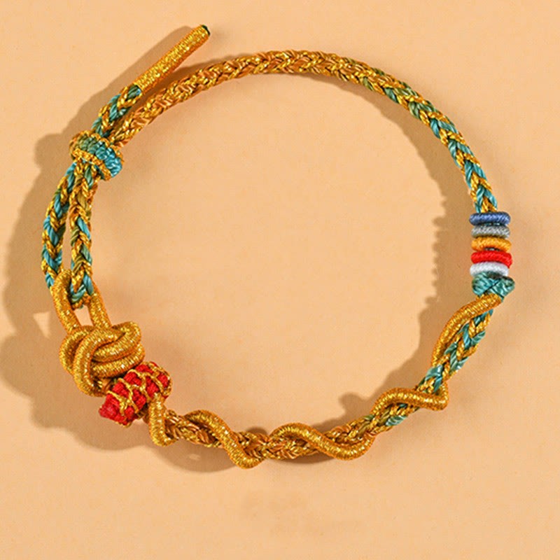 Colorful String Snake Dragon Year of the Snake Luck Bracelet