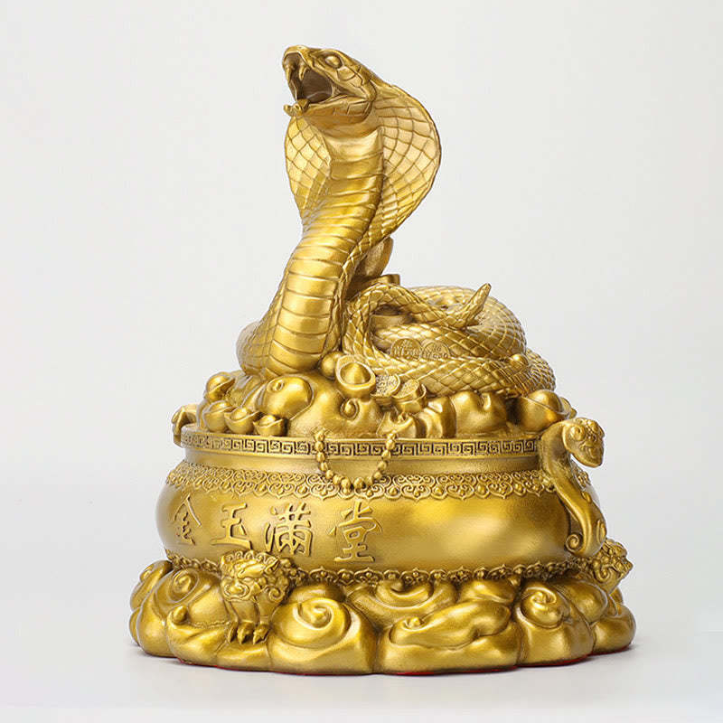Year Of The Snake Copper Coins Ingots Treasures Fill The Home Brass Statue Home Decoration