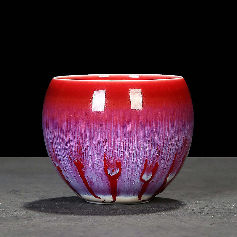 Chinese Jianzhan Glaze Kiln Change Ceramic Teacup Tenmoku Kung Fu Tea Cup