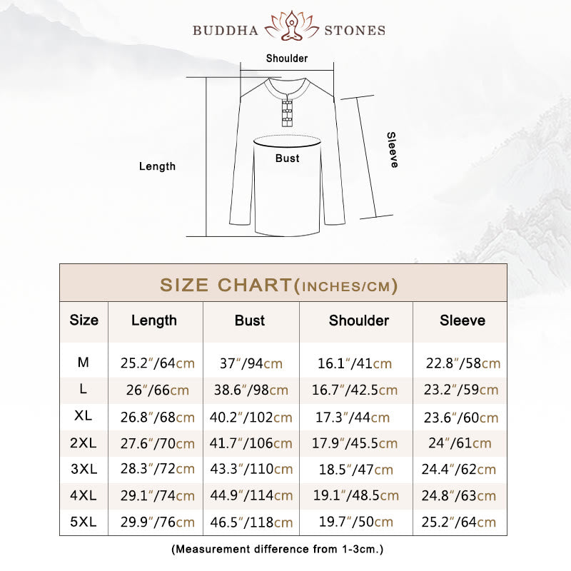 Pure Color Cotton Linen Long Sleeve Top Pants Clothing Men's Set